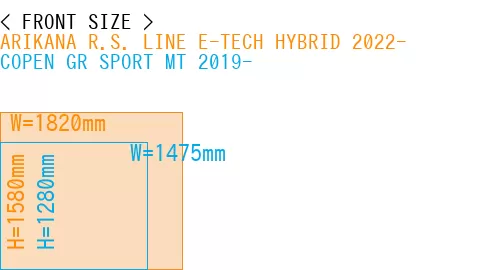 #ARIKANA R.S. LINE E-TECH HYBRID 2022- + COPEN GR SPORT MT 2019-